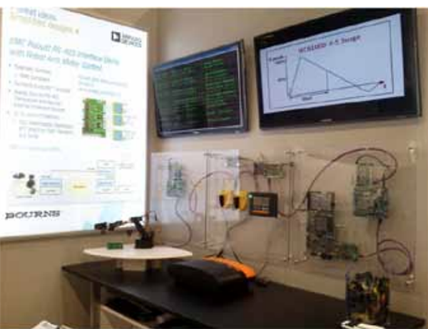 带电子护栏能源机的RS-485三节点网络框图演示