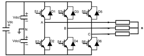 三相电压型逆变器的拓扑结构
